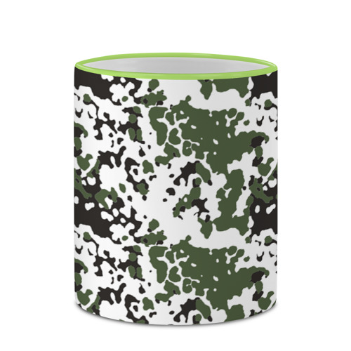 Кружка с полной запечаткой Камуфляж M-84 Snow, цвет Кант светло-зеленый - фото 4