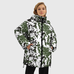 Женская зимняя куртка Oversize Камуфляж M-84 Snow - фото 2