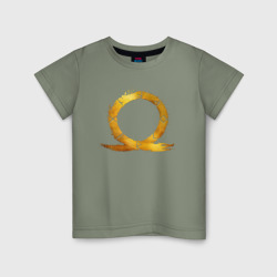 Детская футболка хлопок Golden logo GoW Ragnarok