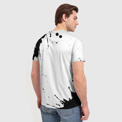 Мужская футболка 3D Babymetal рок кот на светлом фоне, цвет 3D печать - фото 4