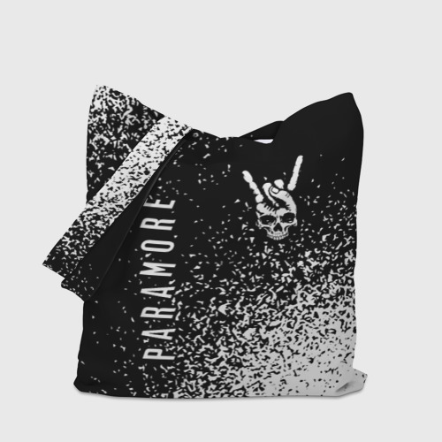 Шоппер 3D Paramore и рок символ на темном фоне - фото 4