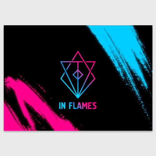 Поздравительная открытка In Flames - neon gradient