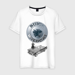 Мужская футболка хлопок Buick Wildcat - cabriolet - retro