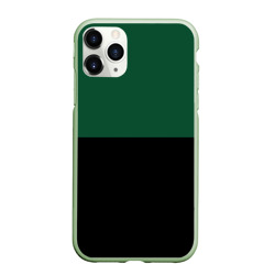Чехол для iPhone 11 Pro Max матовый Серьёзный Зелёный