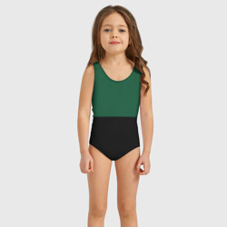 Детский купальник 3D Серьёзный Зелёный