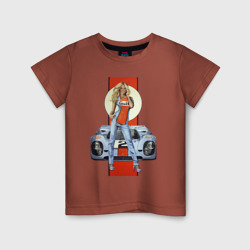 Детская футболка хлопок Porsche - Motorsport - Girl