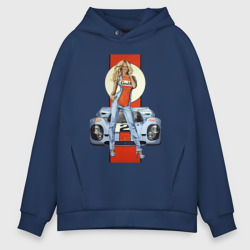 Мужское худи Oversize хлопок Porsche - Motorsport - Girl