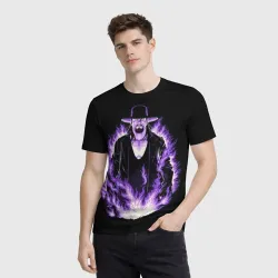 Мужская футболка 3D The phenom undertaker - фото 2