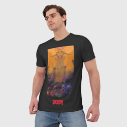 Мужская футболка 3D Doom eternal hell - фото 2