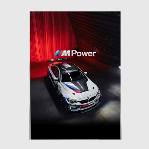 Постер BMW M4 GT4 - motorsport