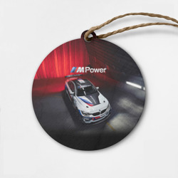 Деревянная игрушка круг BMW M4 GT4 - motorsport