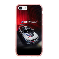 Чехол для iPhone 7/8 матовый BMW M4 GT4 - Motorsport