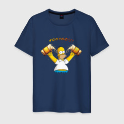 Мужская футболка хлопок Homer & Beer