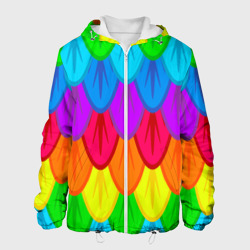 Мужская куртка 3D Разноцветные перья