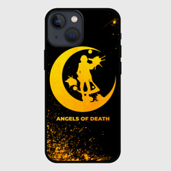 Чехол для iPhone 13 mini Angels of Death - gold gradient