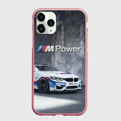 Чехол для iPhone 11 Pro Max матовый BMW M4 GT4 - racing team - motorsport