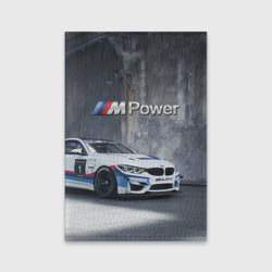 Обложка для паспорта матовая кожа BMW M4 GT4 - racing team - motorsport