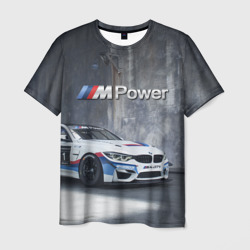 Мужская футболка 3D BMW M4 GT4 - racing team - motorsport