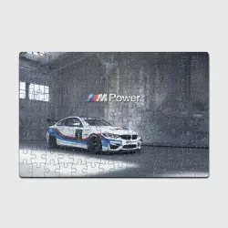 Головоломка Пазл магнитный 126 элементов BMW M4 GT4 - racing team - motorsport