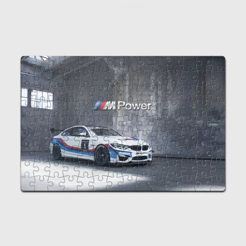 Головоломка Пазл магнитный 126 элементов BMW M4 GT4 - racing team - motorsport