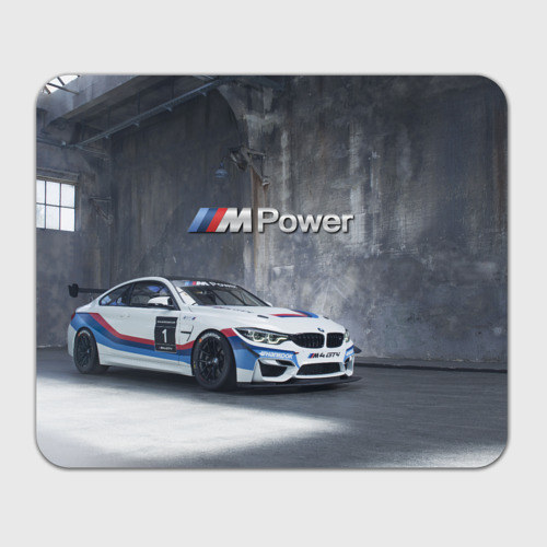 Прямоугольный коврик для мышки BMW M4 GT4 - racing team - motorsport