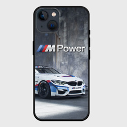 Чехол для iPhone 14 BMW M4 GT4 - racing team - motorsport