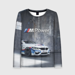 Женский лонгслив 3D BMW M4 GT4 - racing team - motorsport