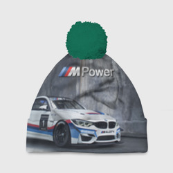 Шапка 3D c помпоном BMW M4 GT4 - racing team - motorsport