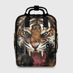 Женский рюкзак 3D Оскал тигра
