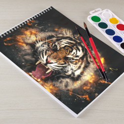Альбом для рисования Оскал тигра - фото 2