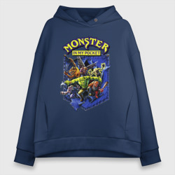 Женское худи Oversize хлопок Monster in my pocket