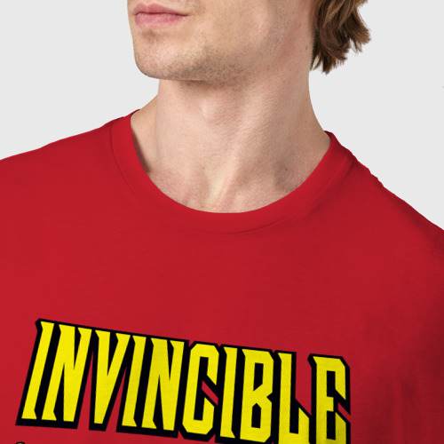 Мужская футболка хлопок Летящий Неуязвимый, цвет красный - фото 6