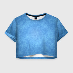 Женская футболка Crop-top 3D Текстура: аквамарин