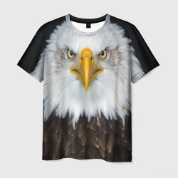 Мужская футболка 3D Орёл в отражении