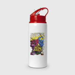 Бутылка для воды с трубочкой Zen - intergalactic ninja