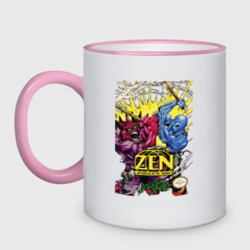 Кружка двухцветная Zen - intergalactic ninja