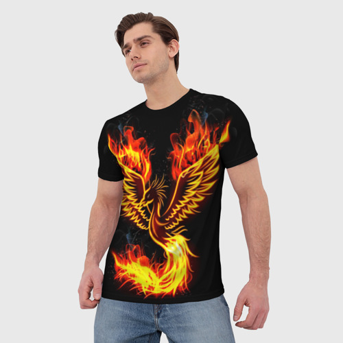 Мужская футболка 3D Феникс, цвет 3D печать - фото 3