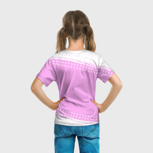 Детская футболка 3D Ника кошечка с сердечком, цвет 3D печать - фото 6