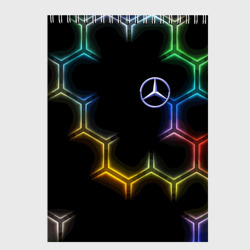 Скетчбук Mercedes - neon pattern