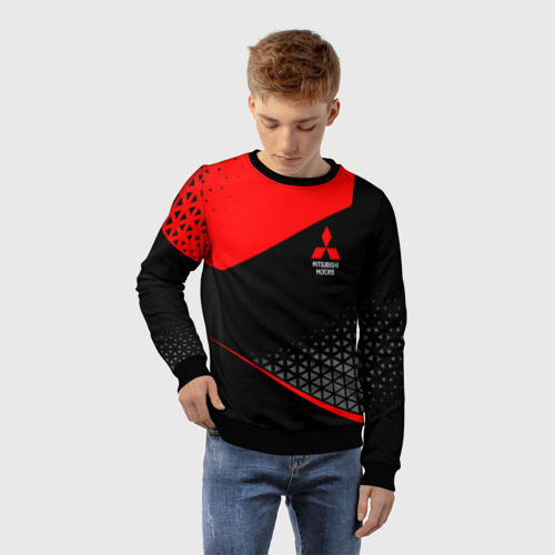 Детский свитшот 3D Mitsubishi - Sportwear, цвет 3D печать - фото 3