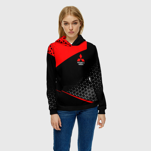 Женская толстовка 3D Mitsubishi - Sportwear, цвет 3D печать - фото 3