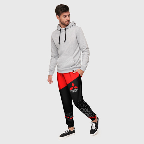 Мужские брюки 3D Mitsubishi - Sportwear, цвет 3D печать - фото 3