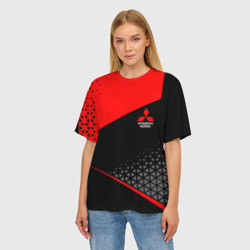 Женская футболка oversize 3D Mitsubishi - Sportwear - фото 2