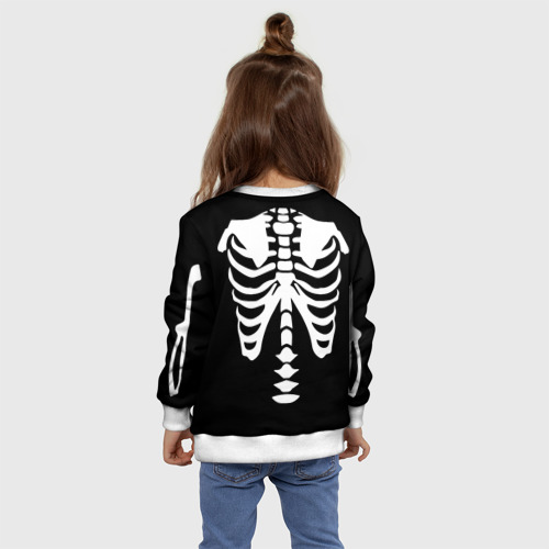 Детский свитшот 3D Скелет костюм верх, цвет 3D печать - фото 8