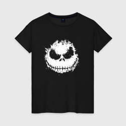 Женская футболка хлопок Jack Skellington face