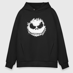 Мужское худи Oversize хлопок Jack Skellington face