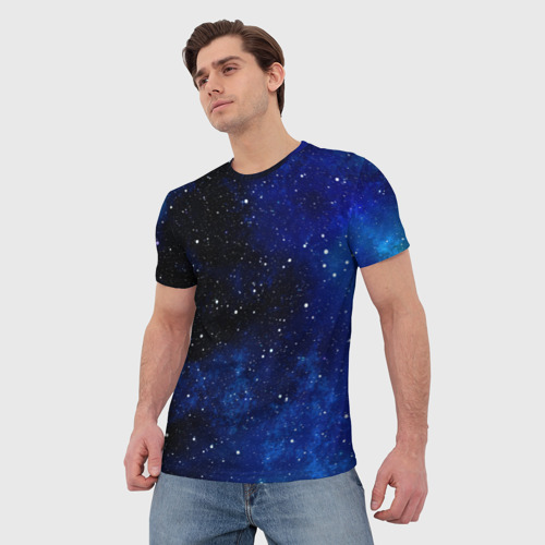 Мужская футболка 3D Чистое звездное небо, цвет 3D печать - фото 3