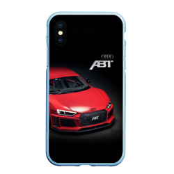 Чехол для iPhone XS Max матовый Audi quattro ABT autotuning