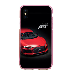 Чехол для iPhone XS Max матовый Audi quattro ABT autotuning