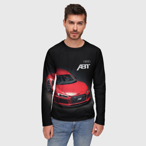 Мужской лонгслив 3D Audi quattro ABT autotuning, цвет 3D печать - фото 3